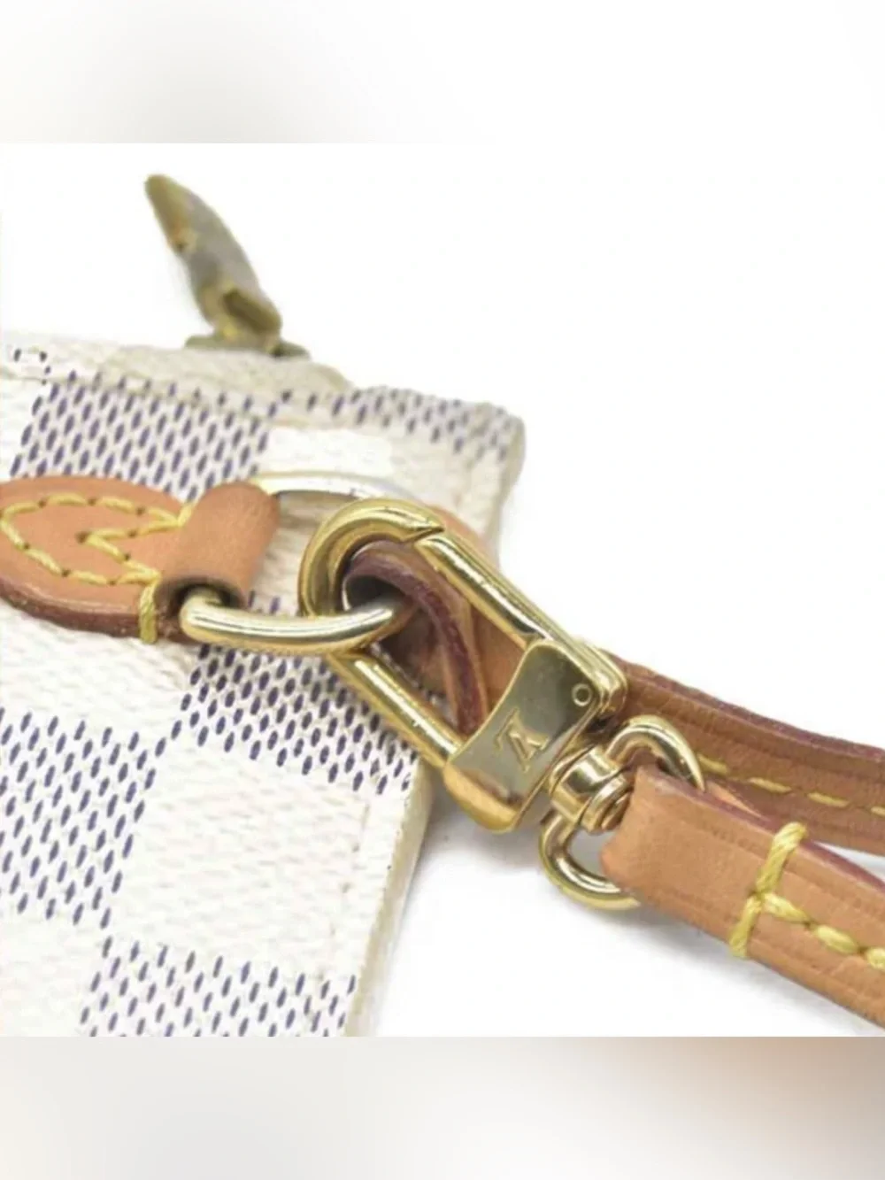 Louis Vuitton Damier Azur Check Wristlet PM